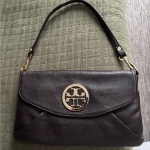 Tory Burch Black Leather Shoulder Bag